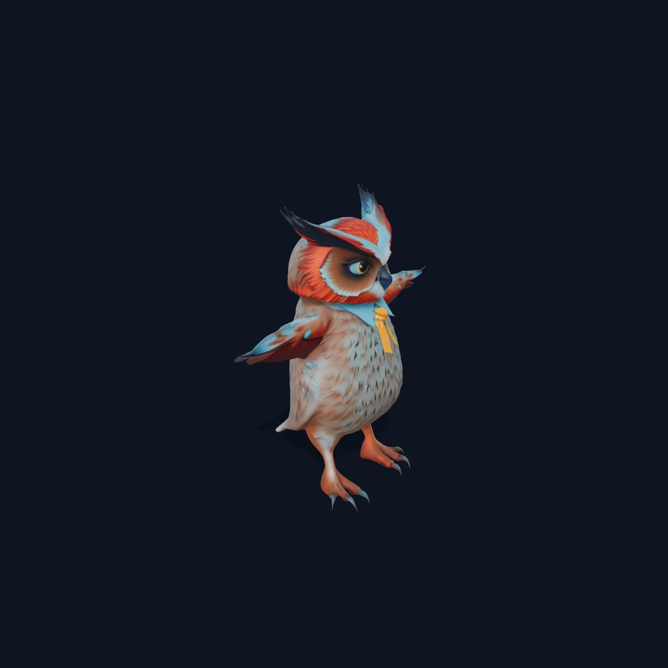 Dapper Owl Character model pack